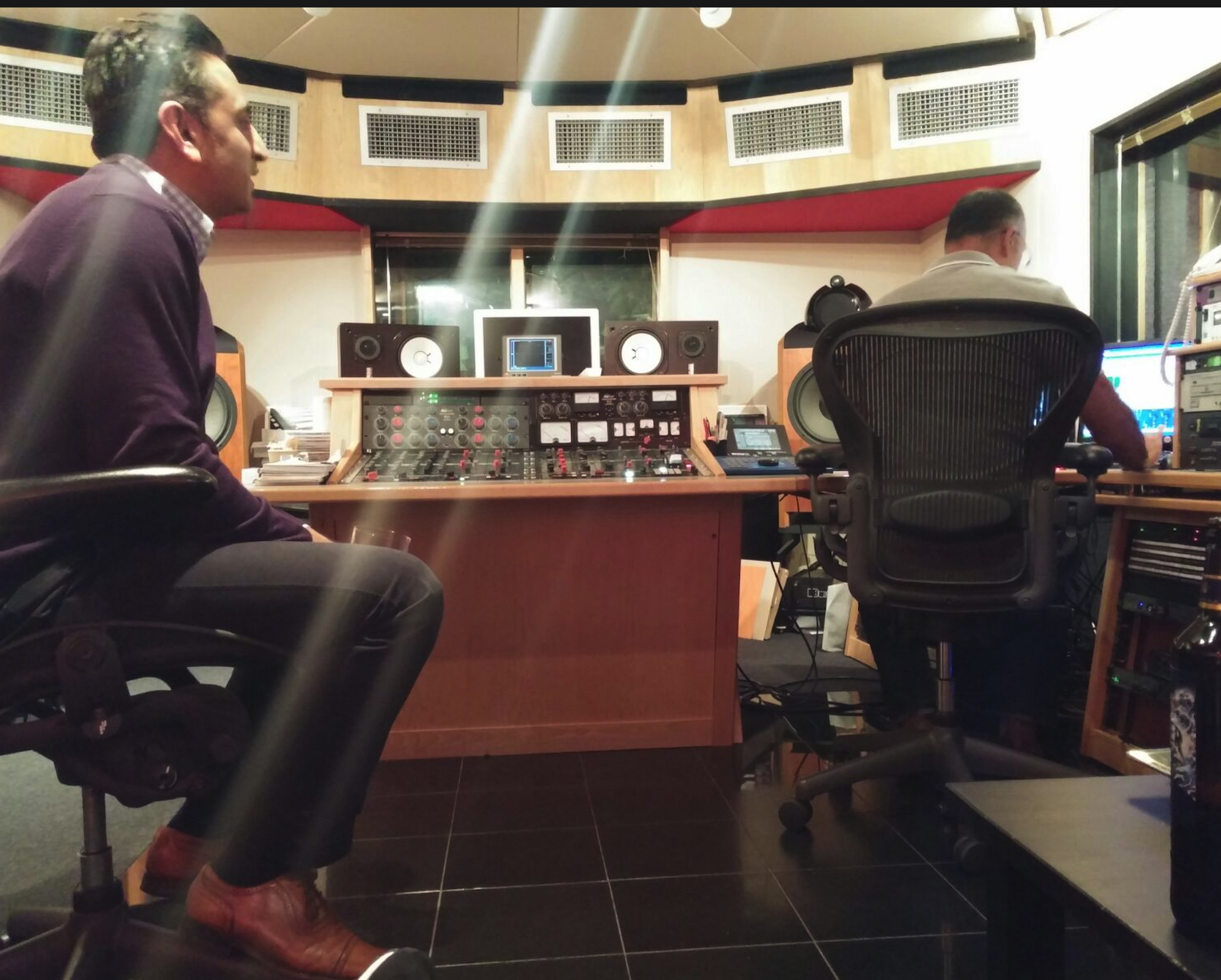 Geoff Pesche at Abbey Road Studios