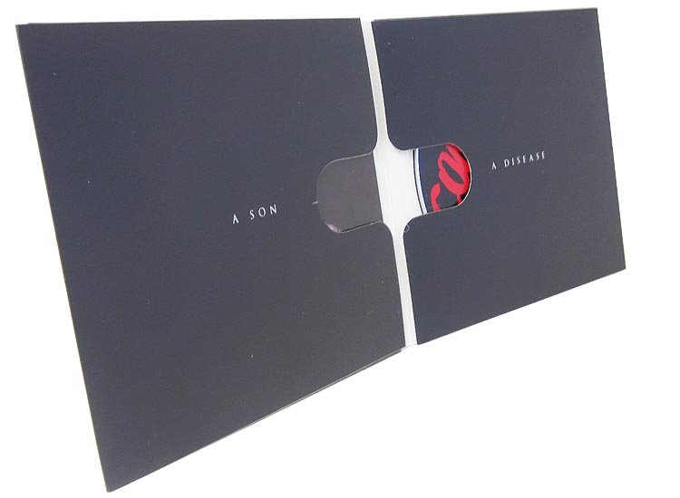 2 pocket 4 panel printed card wallets