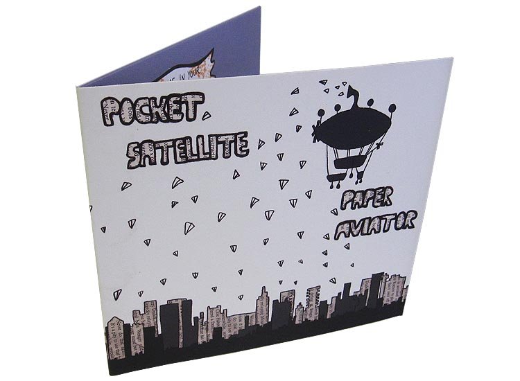 thumb cut print 4 panel wallet